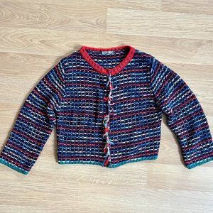 Dixie knit multi colored sweater cardigan